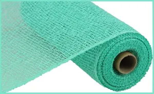 10" x 10yds Poly Burlap Mesh: Mint