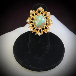 1972 Sarah Coventry Azure Skies Ring