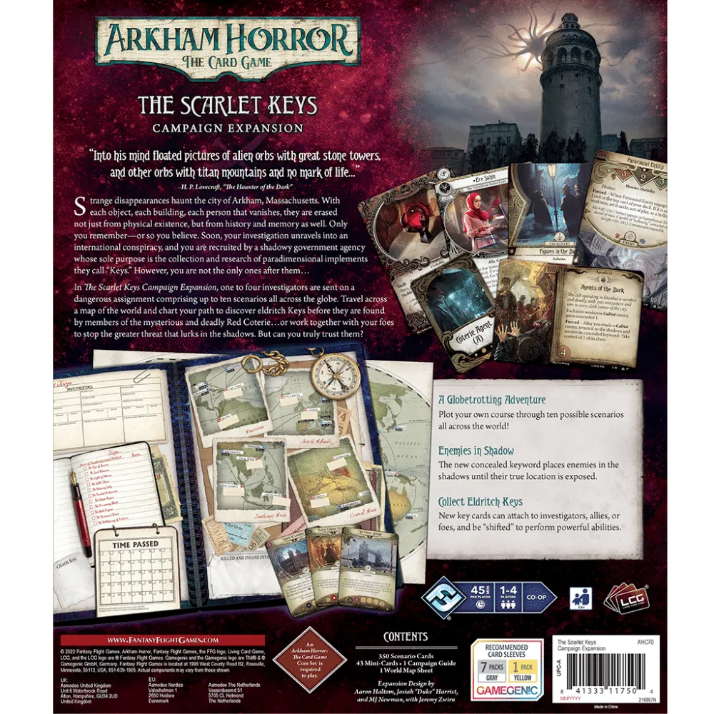 Arkham Horror: The Card Game – The Scarlet Keys Campaign Expansion