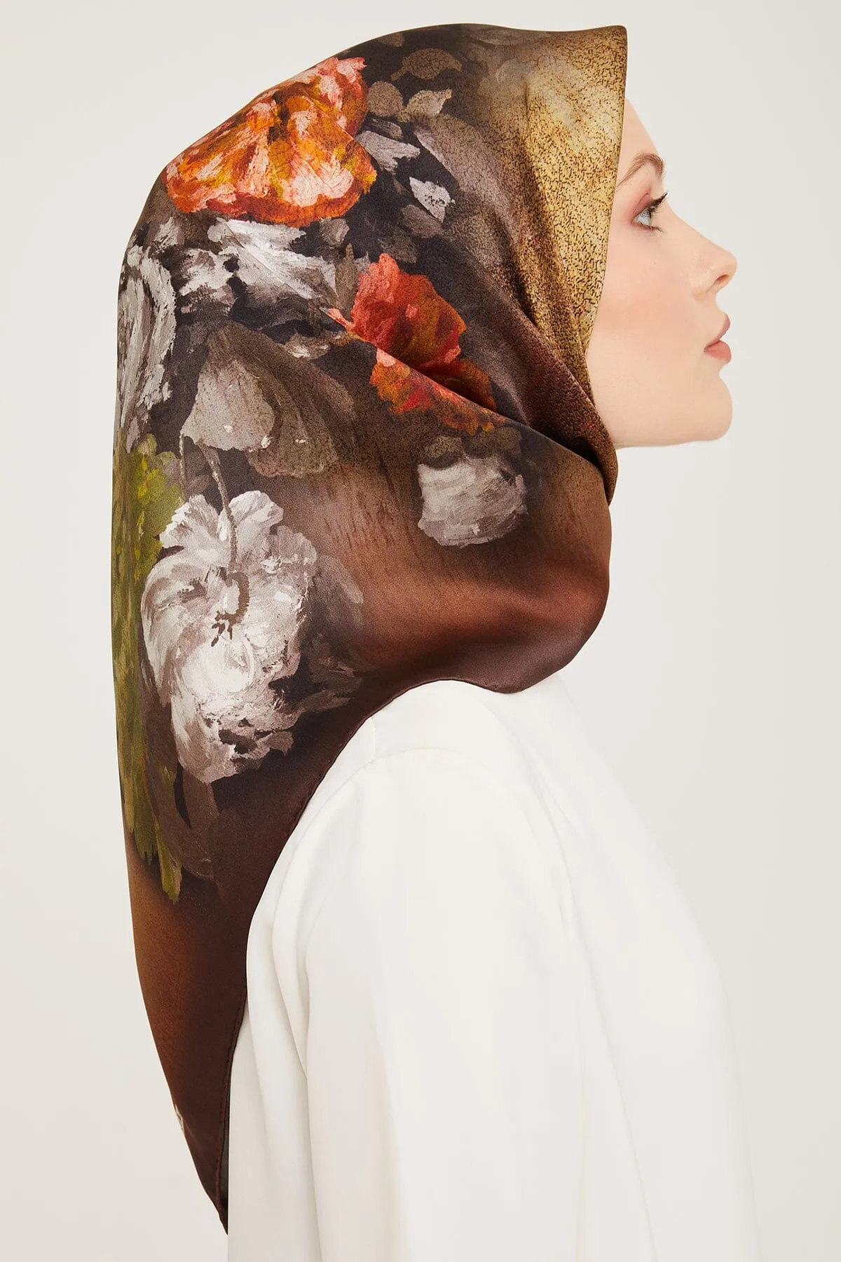 Armine Kemboja Floral Silk Scarf #34