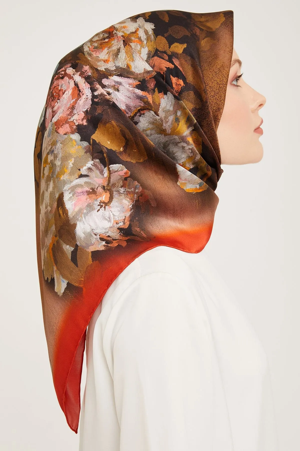 Armine Kemboja Floral Silk Scarf #53