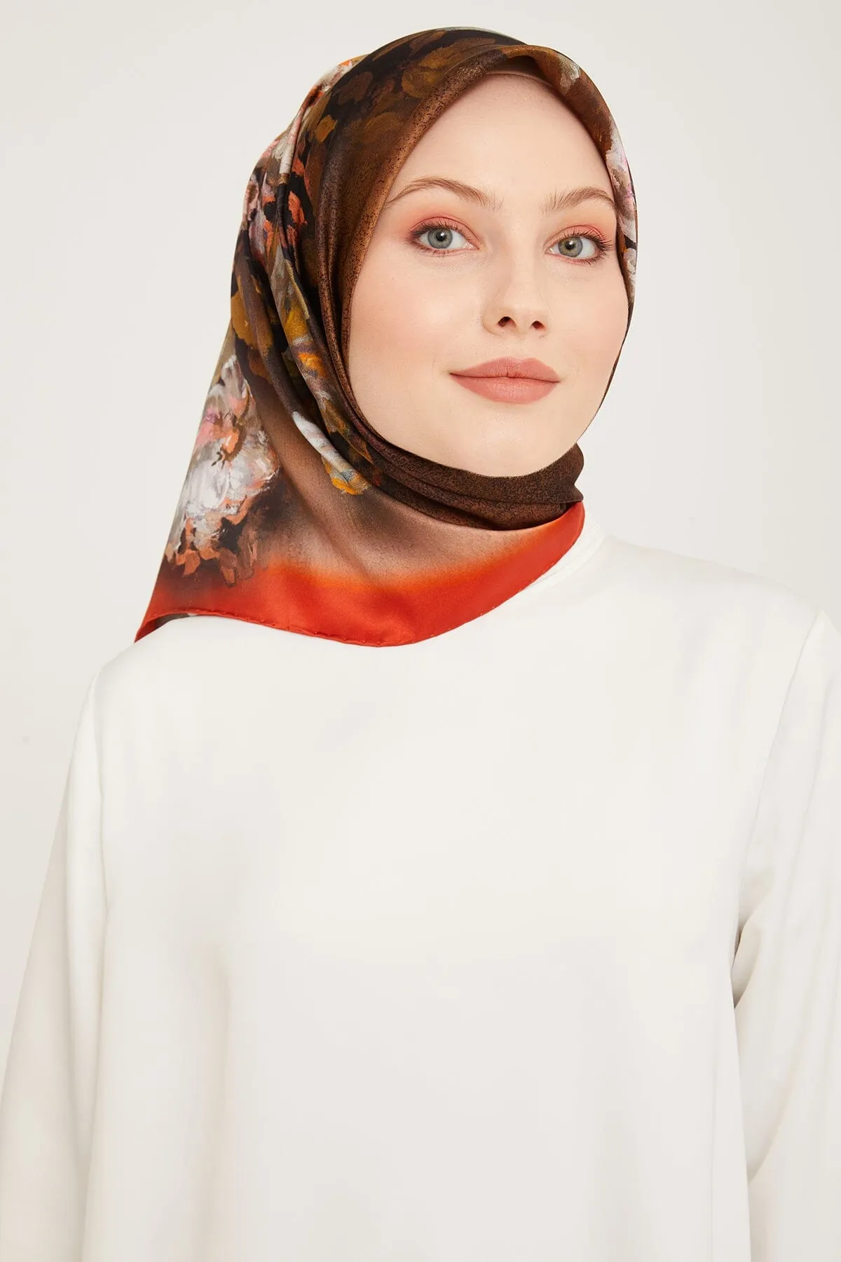 Armine Kemboja Floral Silk Scarf #53