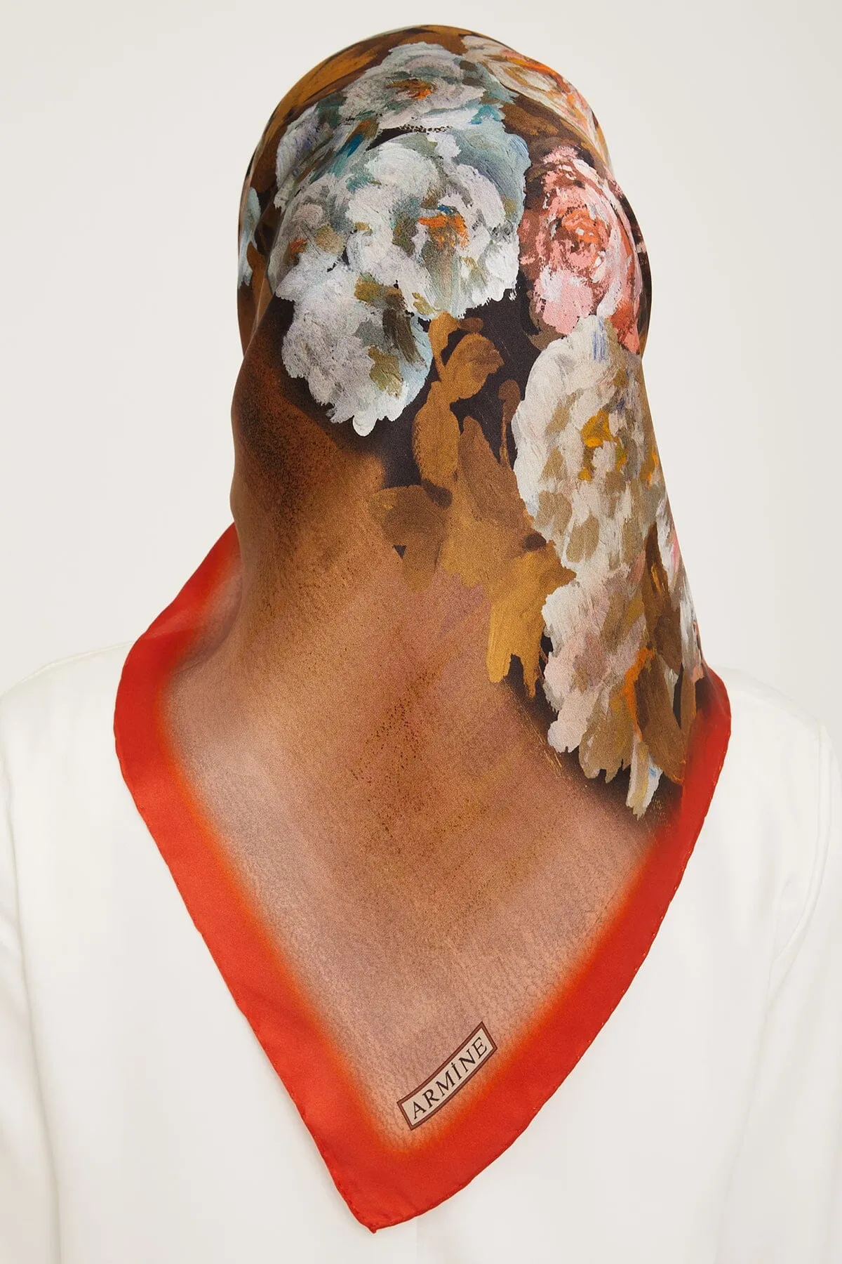 Armine Kemboja Floral Silk Scarf #53