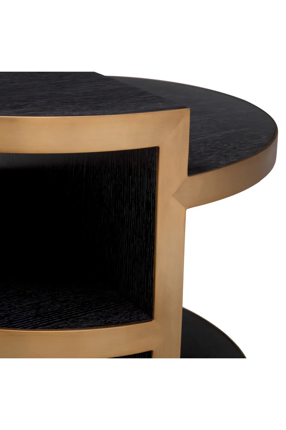 Black Oak Modern Side Table | Eichholtz Nilo