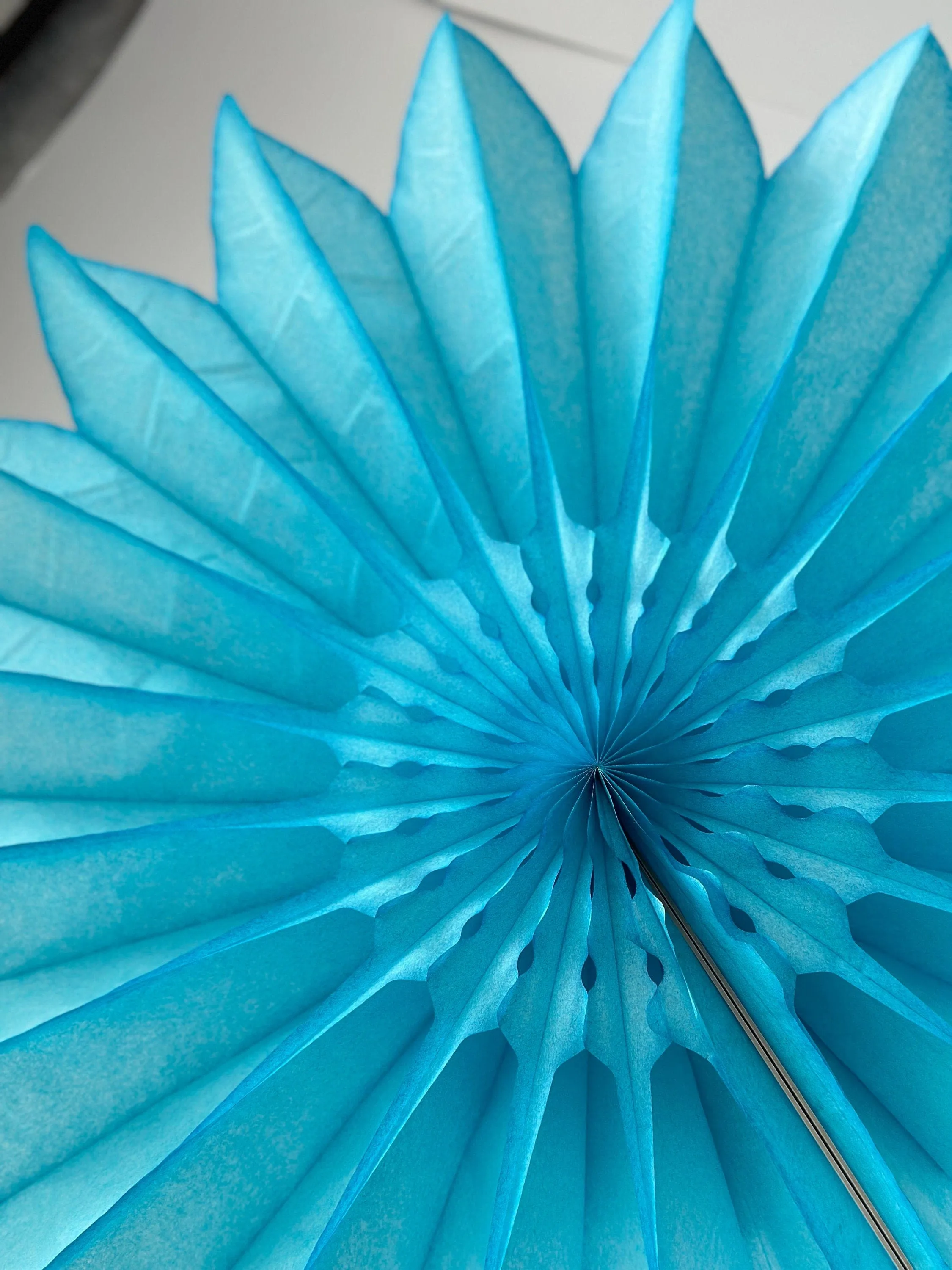 Blue Decorative paper Fans, 67cm  / 26" paper Fan