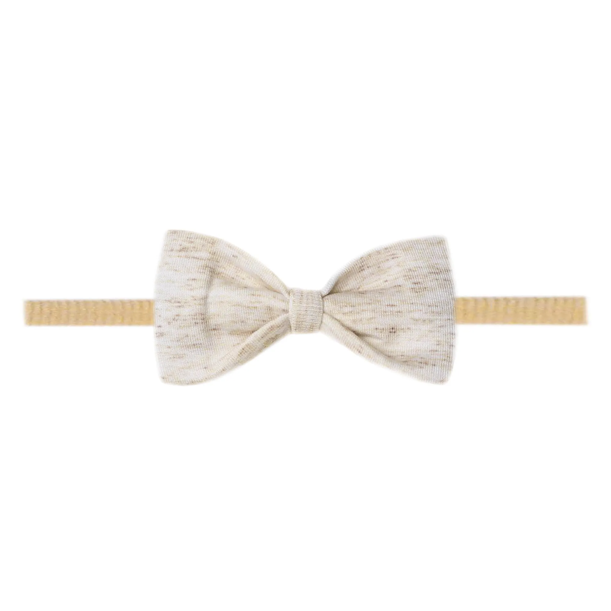 Bowtie Nylon Bow - Oat