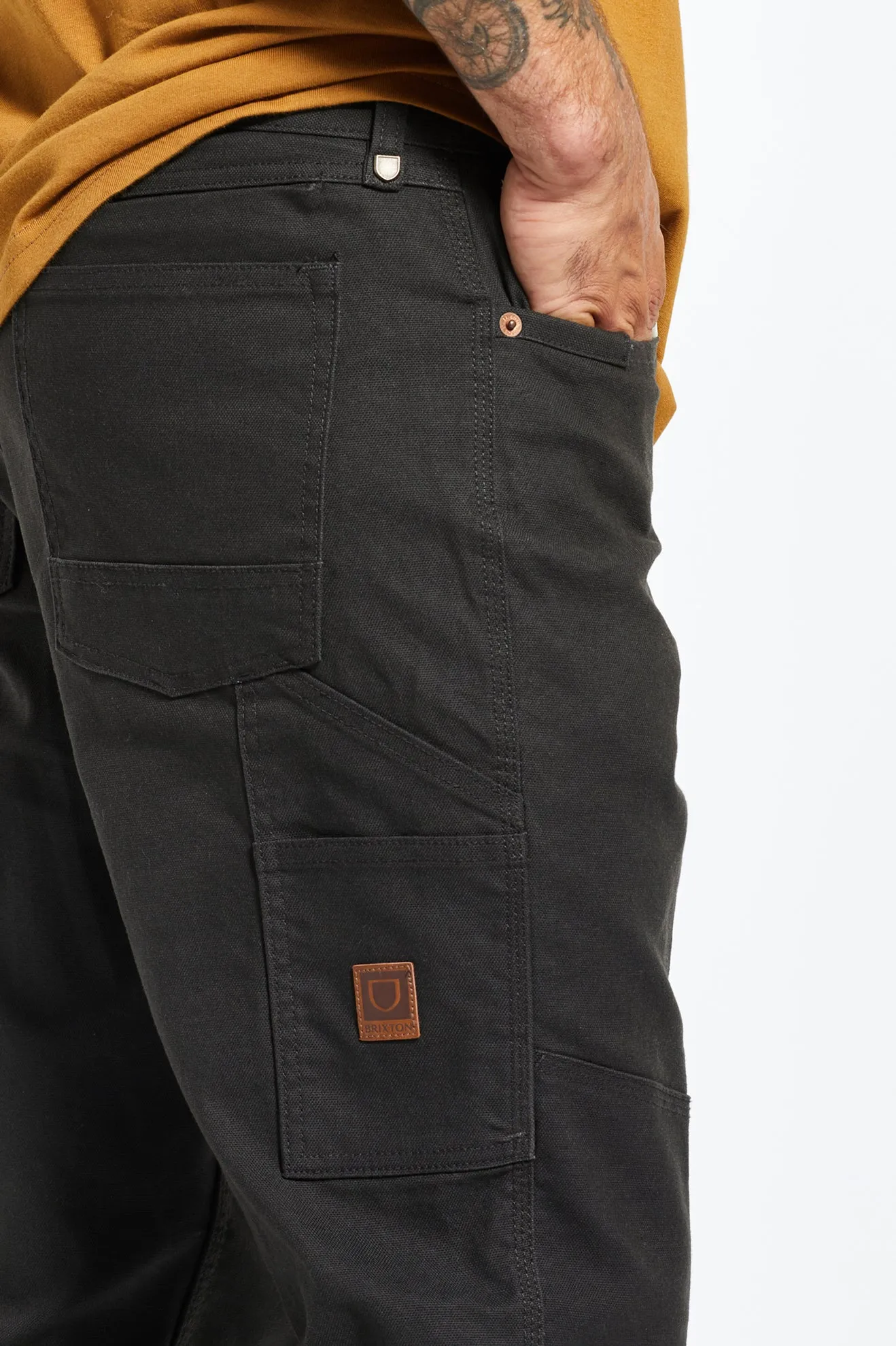 BRIXTON BUILDERS CARPENTER PANT WASHED BLACK