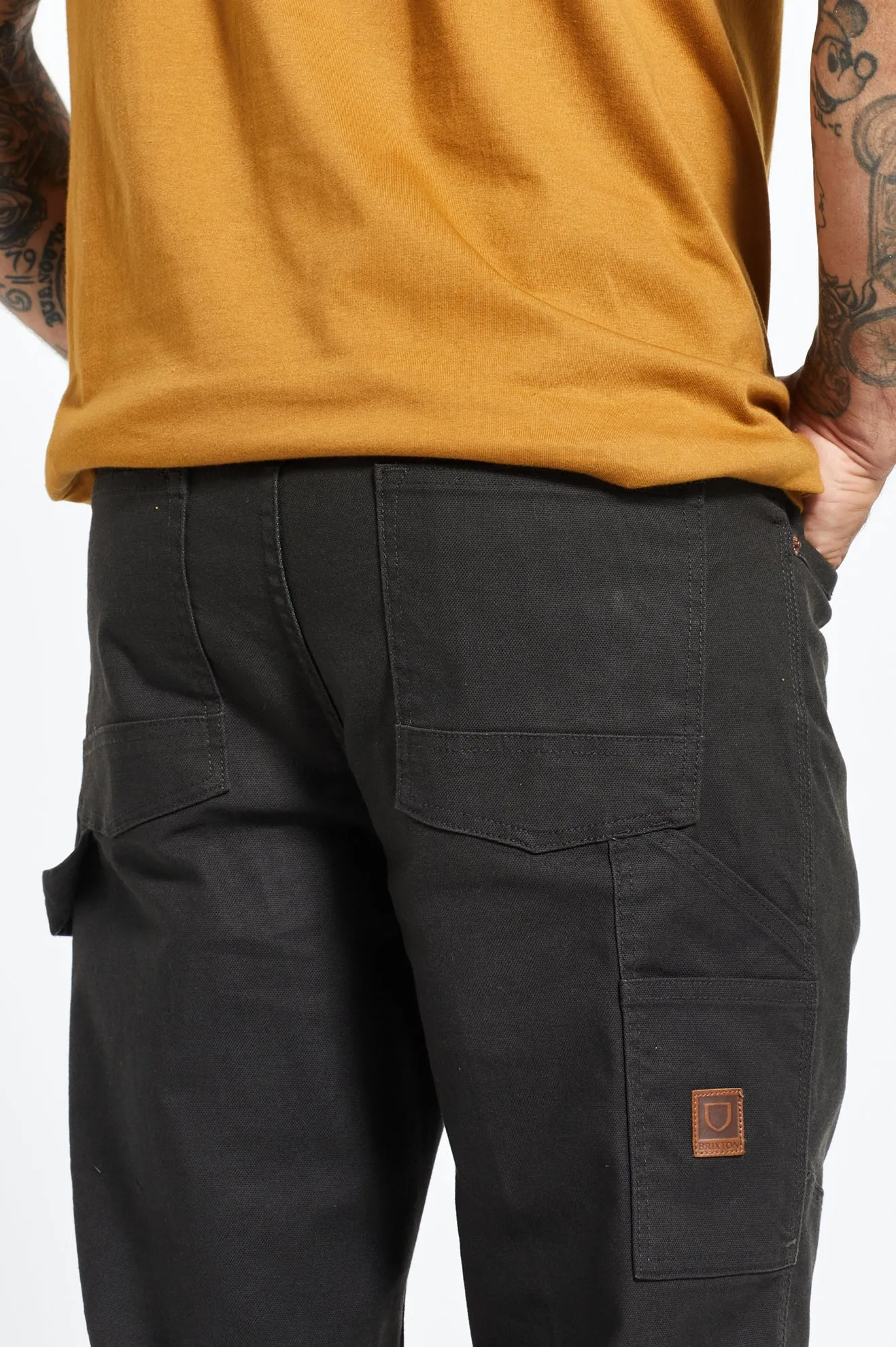 BRIXTON BUILDERS CARPENTER PANT WASHED BLACK