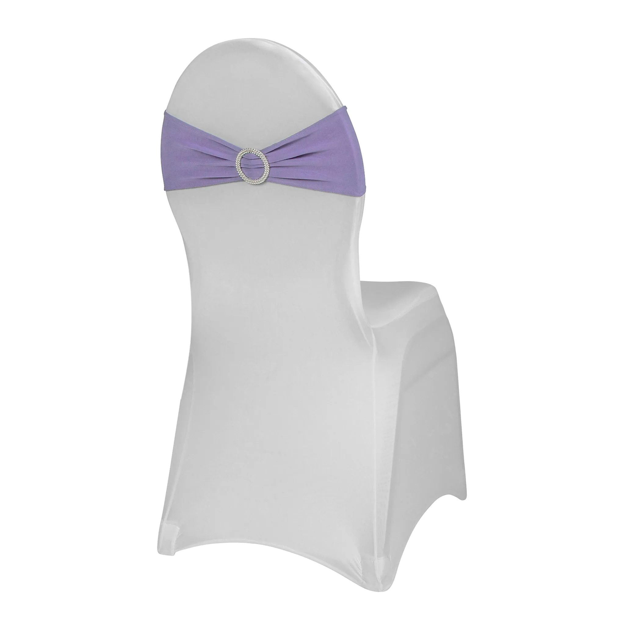 Buckle Spandex Stretch Chair Band - Lavender