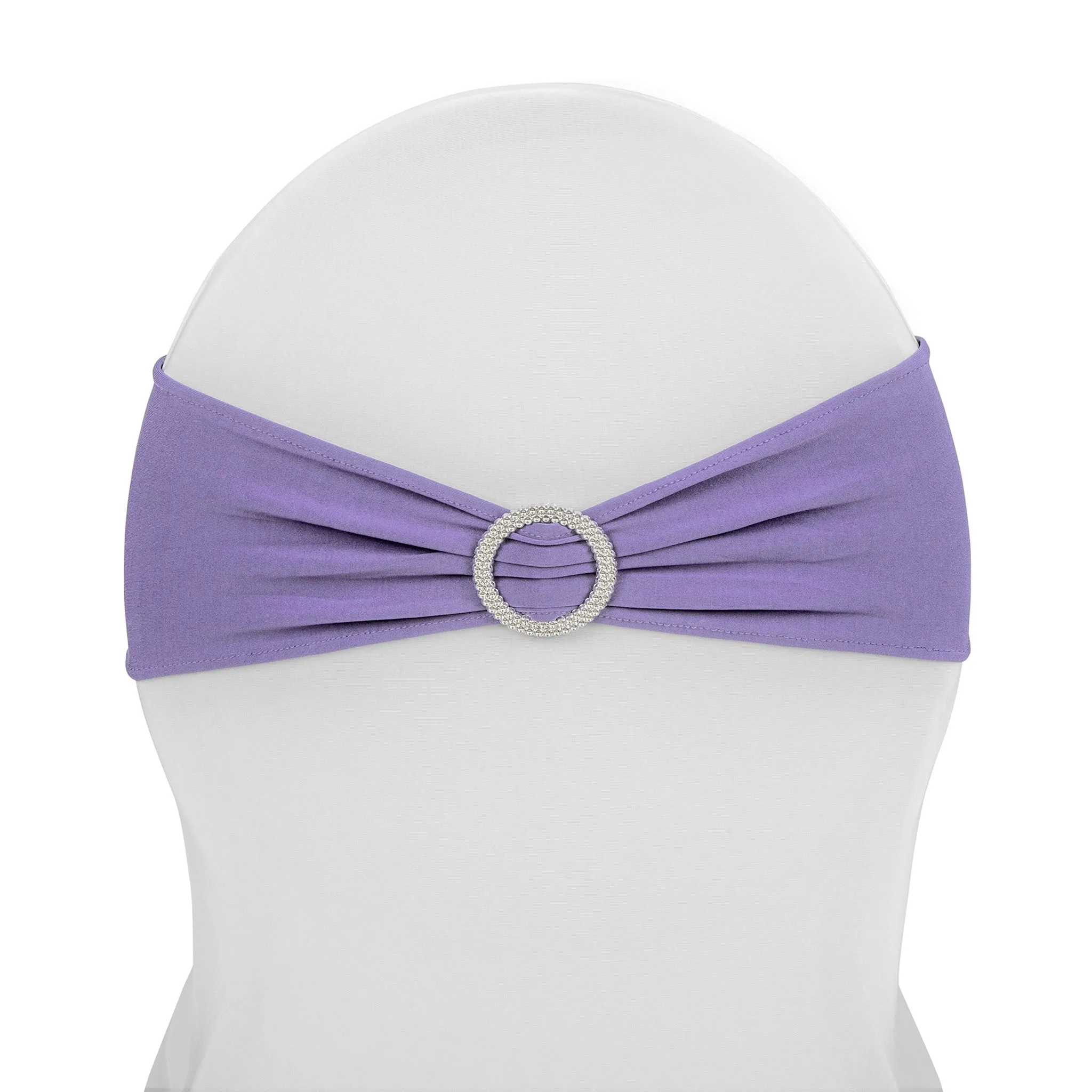 Buckle Spandex Stretch Chair Band - Lavender