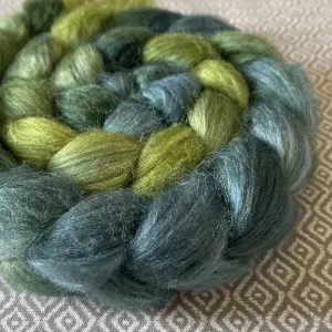 Camel Silk Roving - Emerald