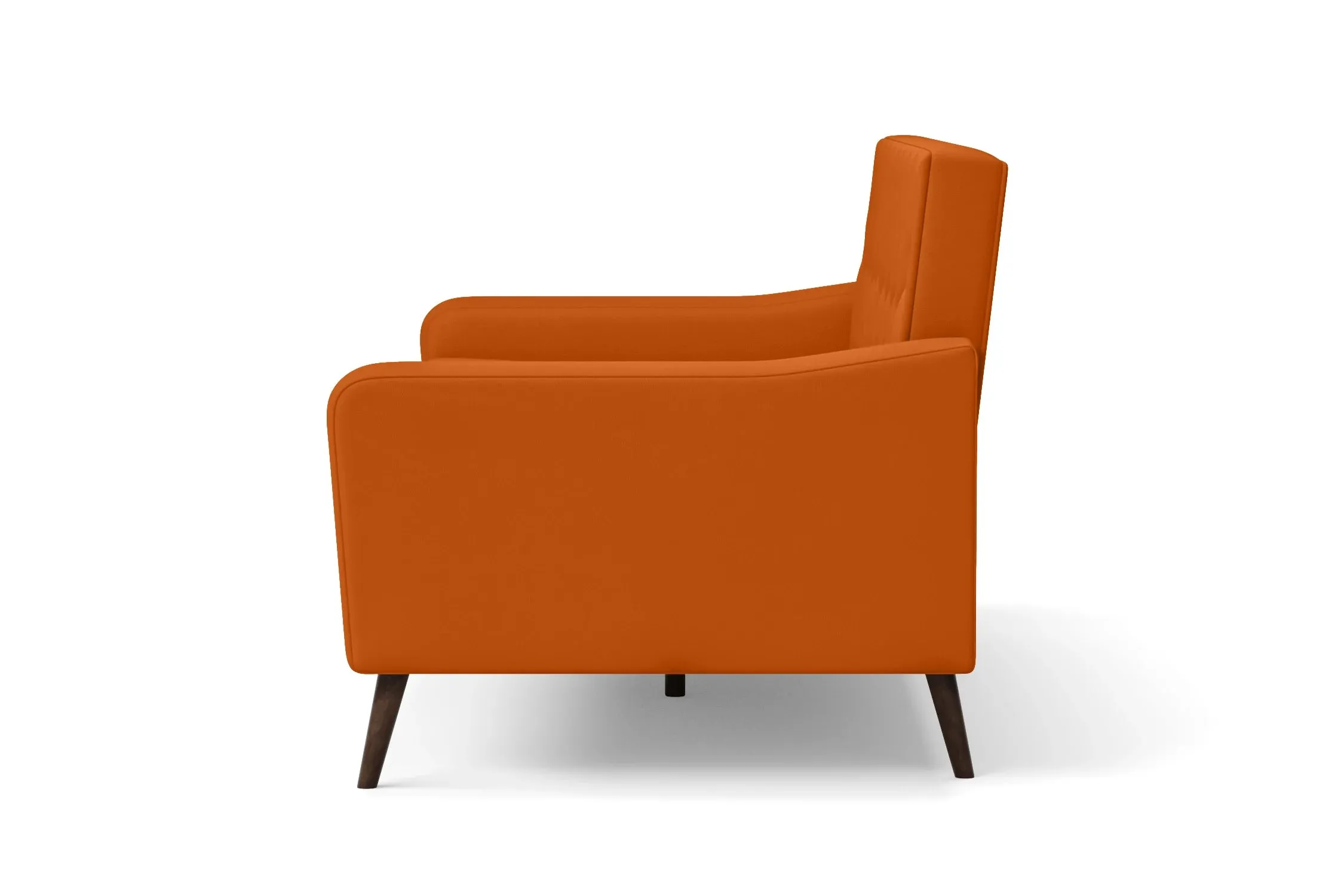 Carpi 4 Seater Sofa Orange Leather