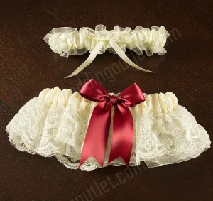 Chantilly Lace Custom Wedding Garter Set