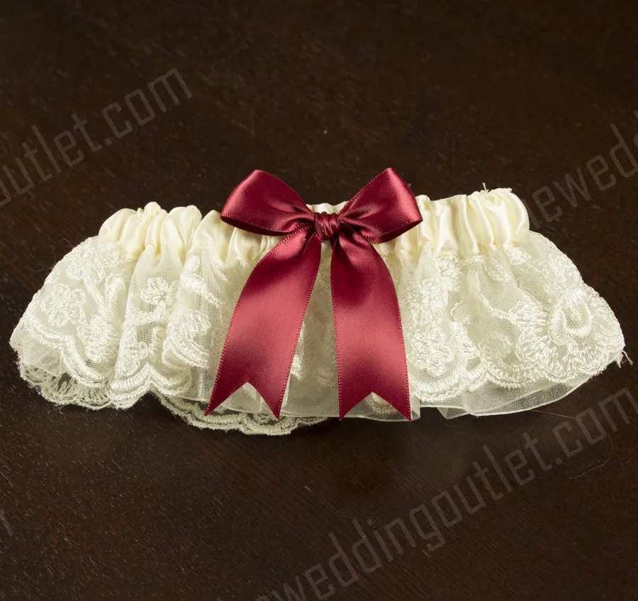 Chantilly Lace Custom Wedding Garter Set