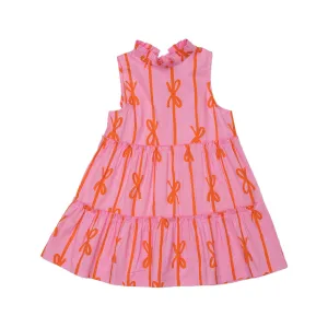 Christa Pink Bow Mom Dress