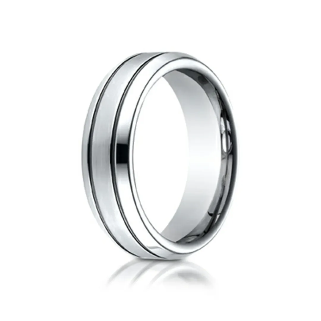 Comfort-Fit Cobalt Chrome Polished Wedding Band