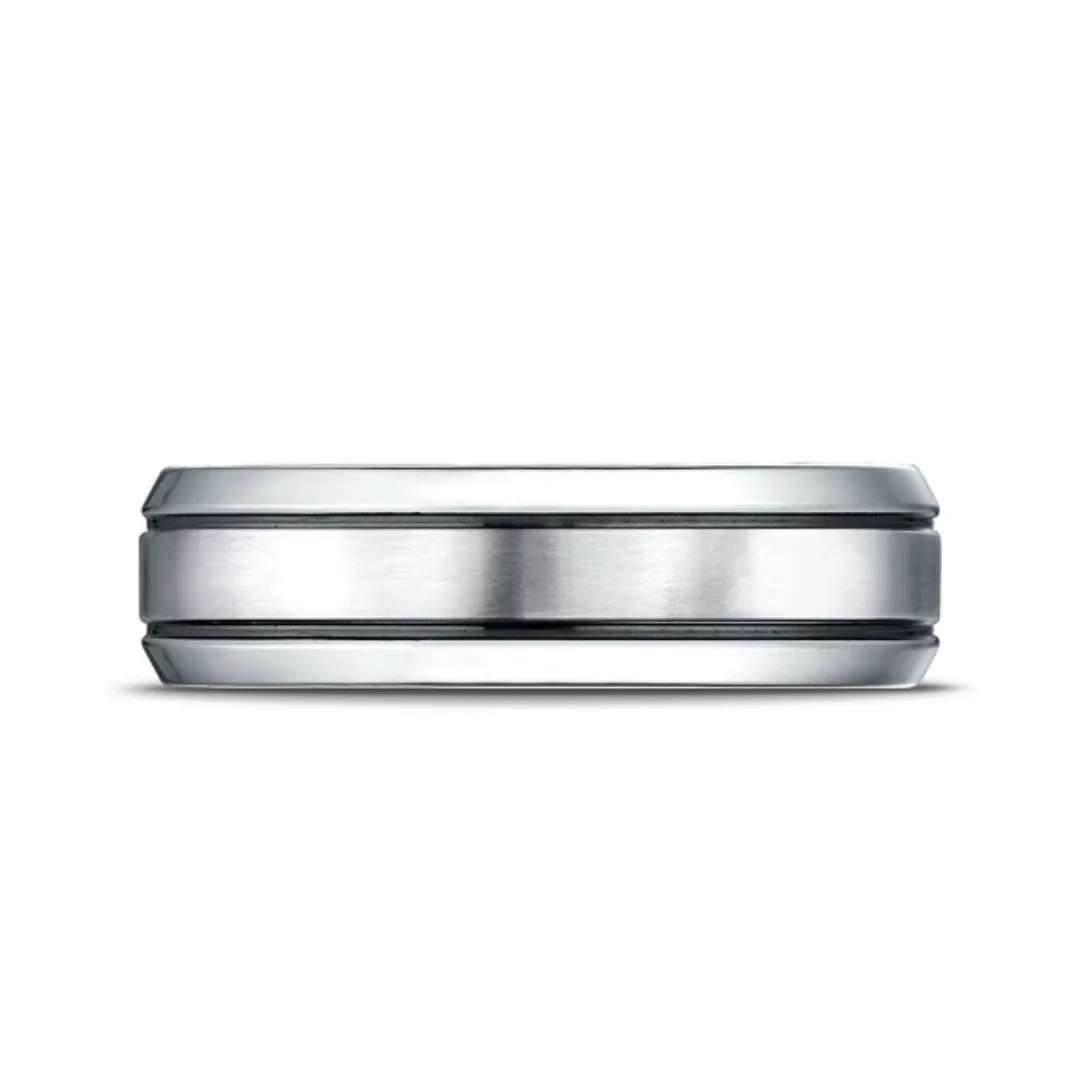 Comfort-Fit Cobalt Chrome Polished Wedding Band