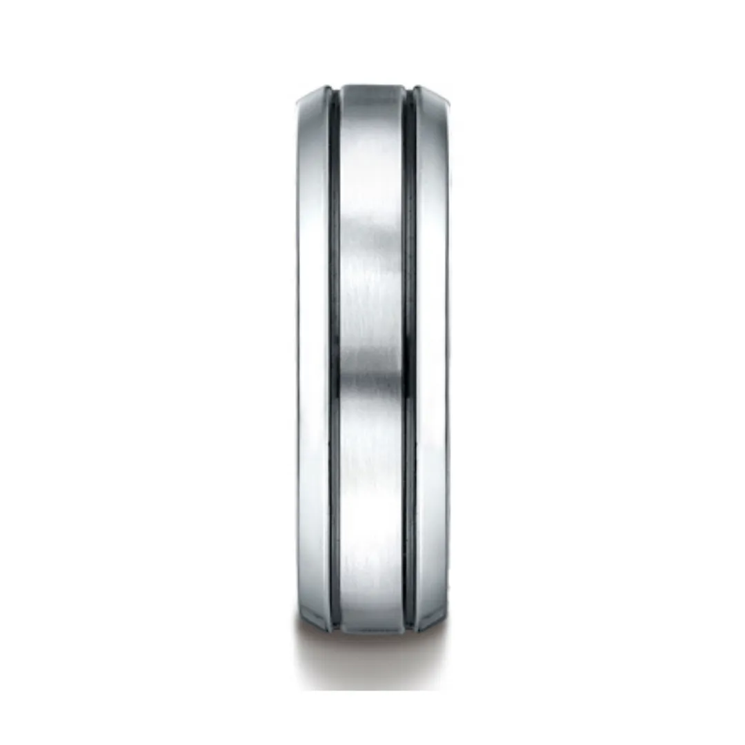 Comfort-Fit Cobalt Chrome Polished Wedding Band