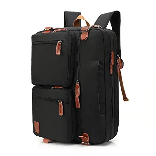 Convertible Backpack Messenger Bag - Shoulder Laptop Case