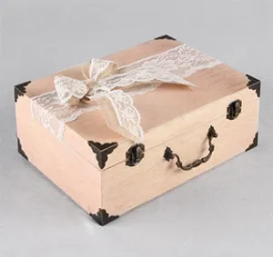 Country Romance Suitcase Card Box Holder