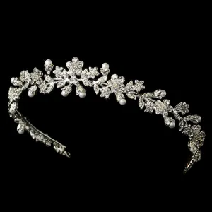 Crystal Pearl Floral Headband