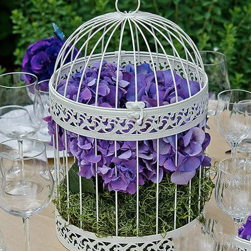 Decorative Metal Birdcage - Round