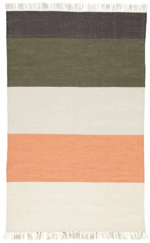 Desert DES18 White/Green Rug