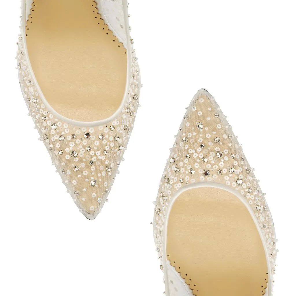 Elsa - Sequin Crystal Wedding Shoes