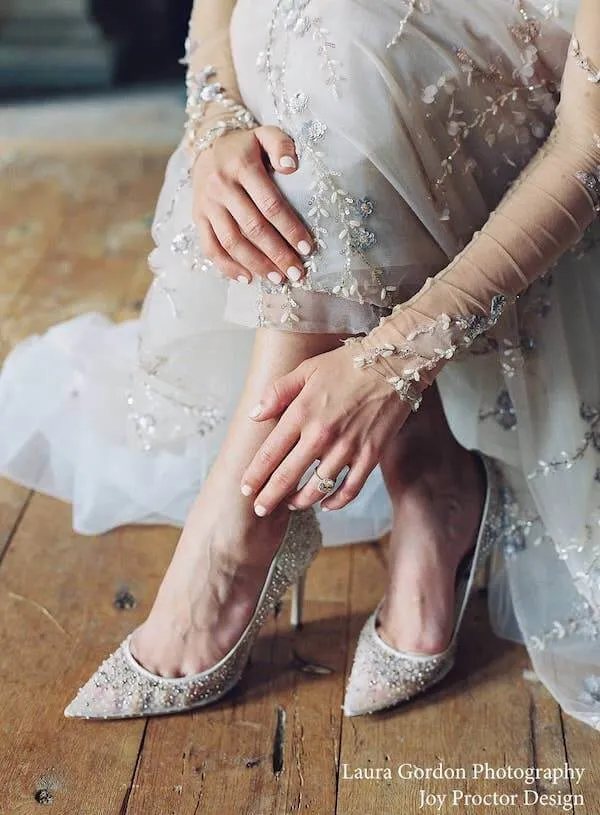 Elsa - Sequin Crystal Wedding Shoes