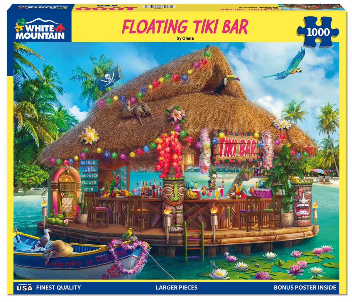 Floating Tiki Bar (1993pz) - 1000 Piece Jigsaw Puzzle