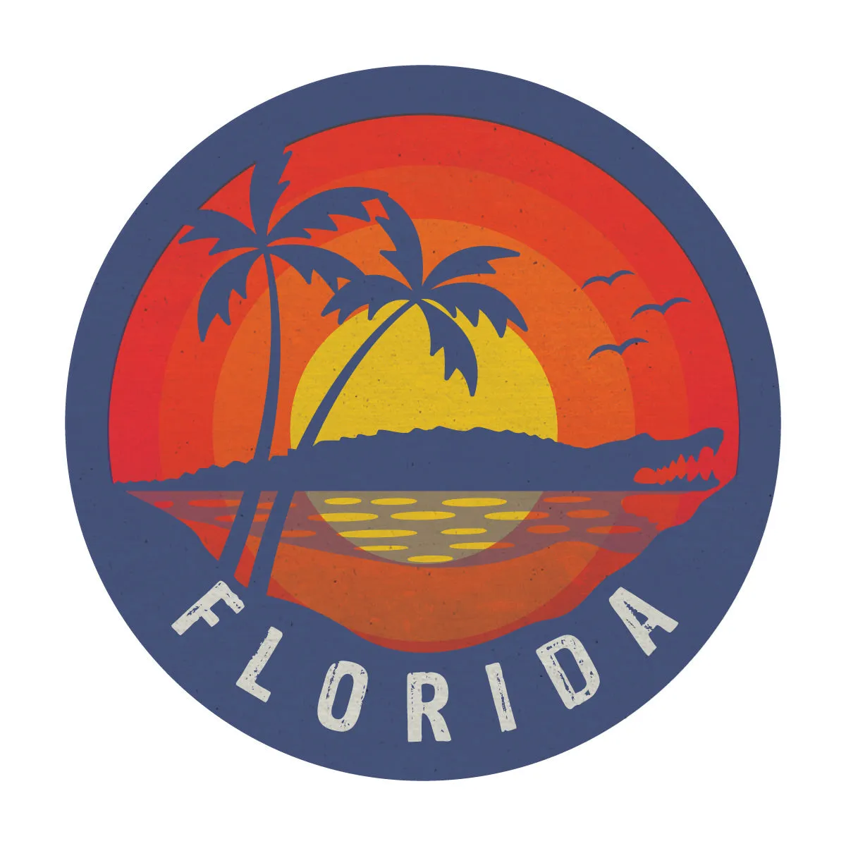 Florida Gatorland Die Cut Vinyl Sticker