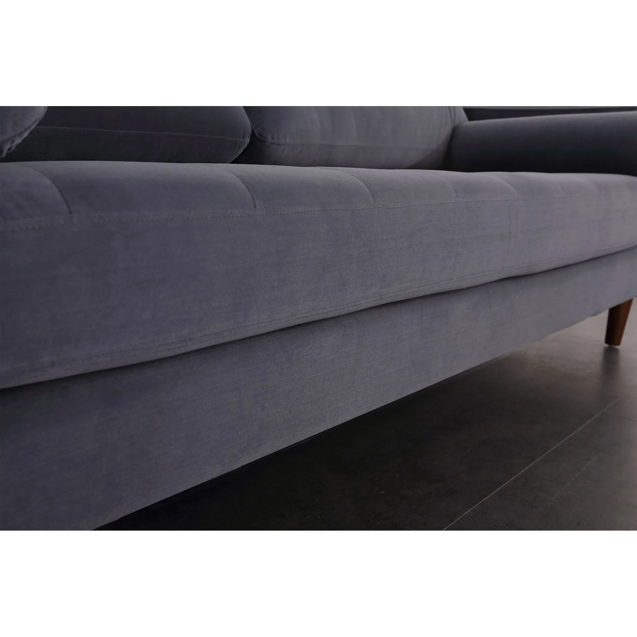 Frederick Modern Contemporary Velvet Loveseat