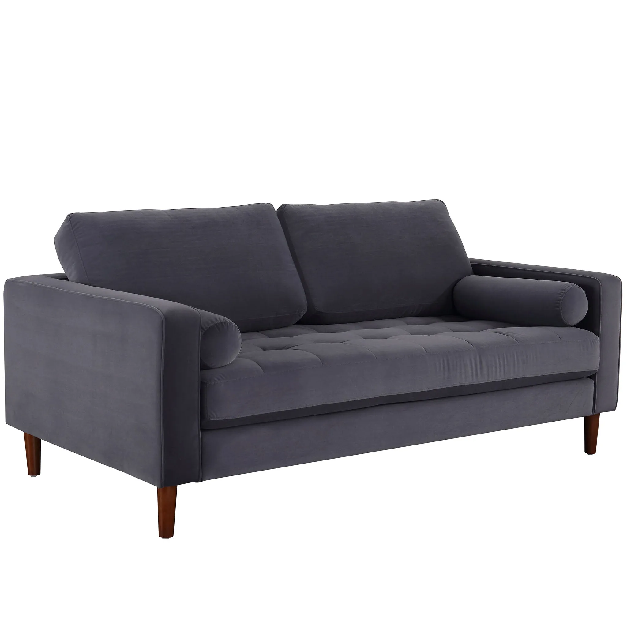 Frederick Modern Contemporary Velvet Loveseat