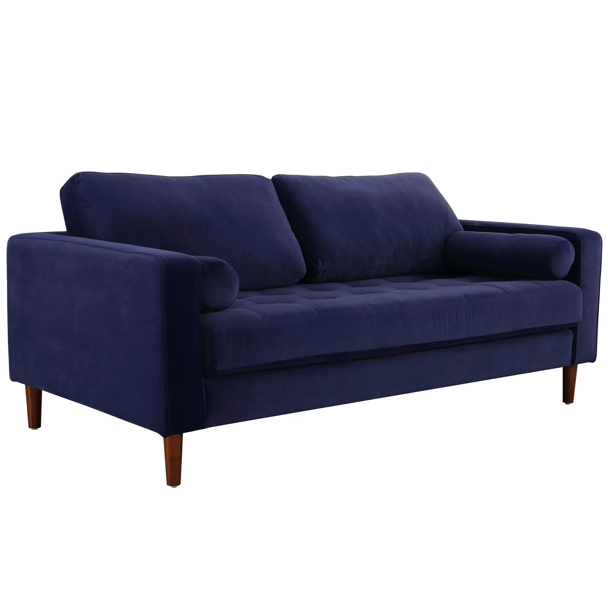 Frederick Modern Contemporary Velvet Loveseat