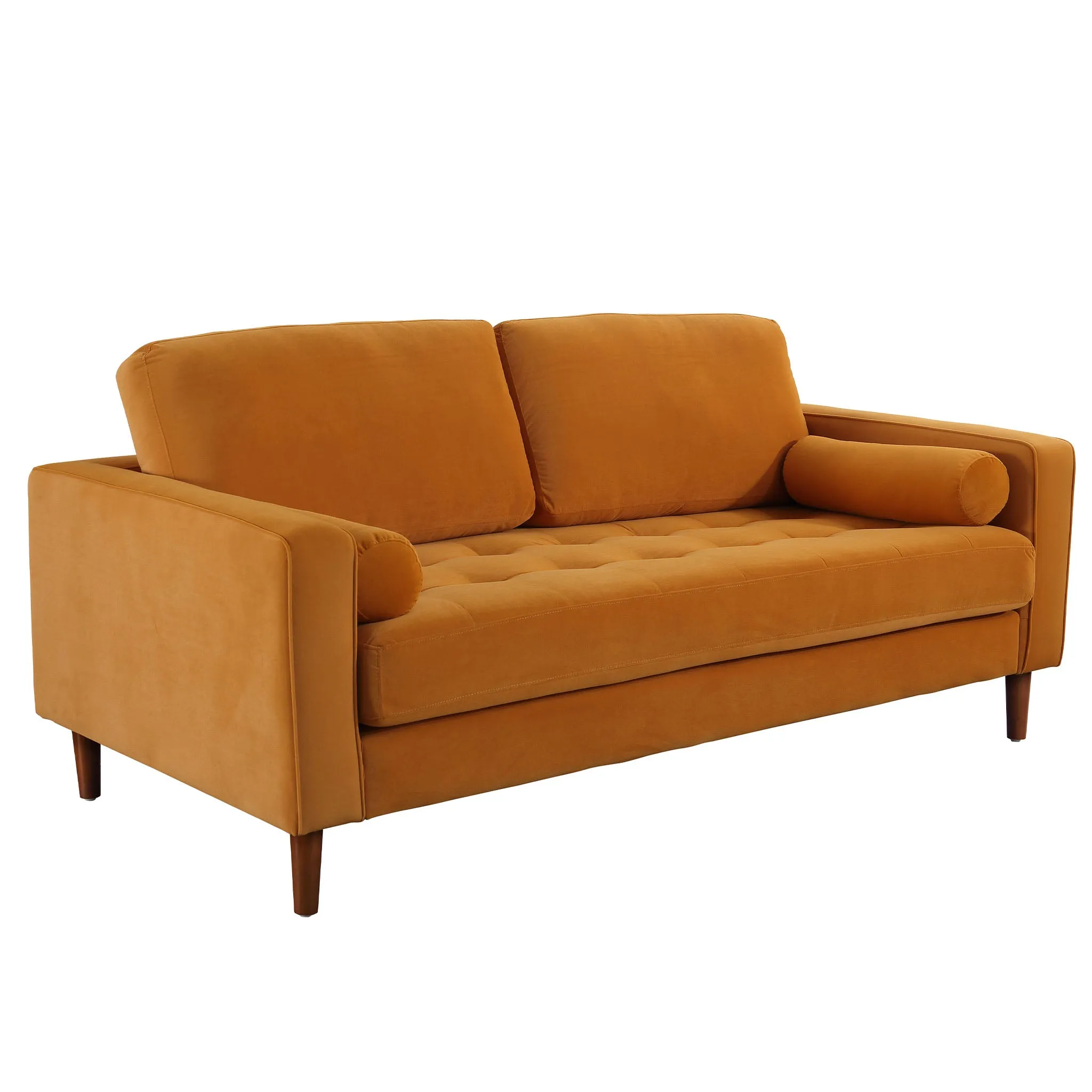 Frederick Modern Contemporary Velvet Loveseat