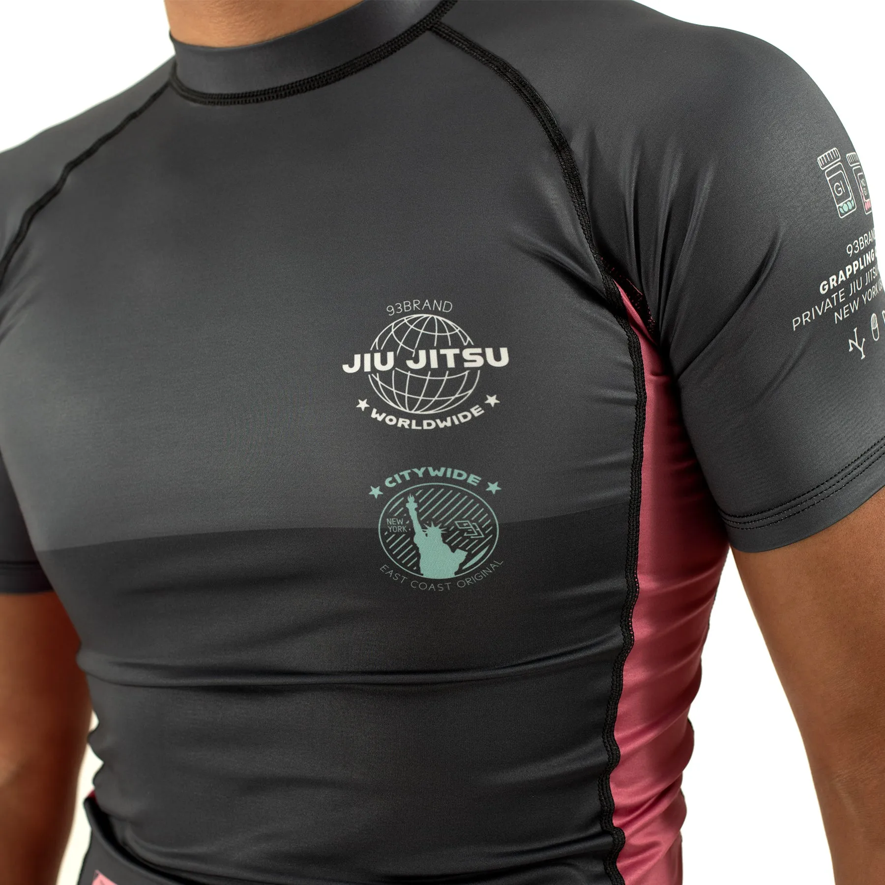 GRAPPLING CLINIC Men's Rash Guard - Short Sleeve