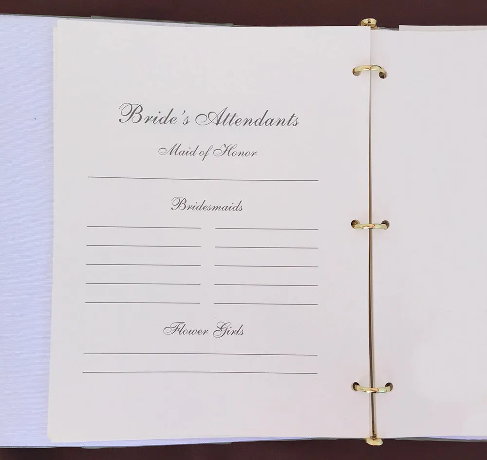 Isabella Wedding Memory Book