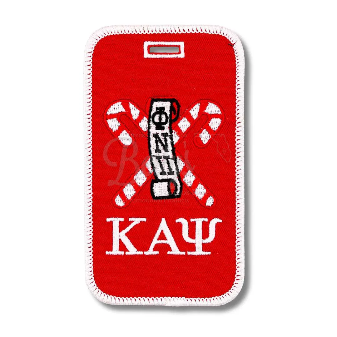 Kappa Alpha Psi ΚΑΨ Embroidered Luggage Tag