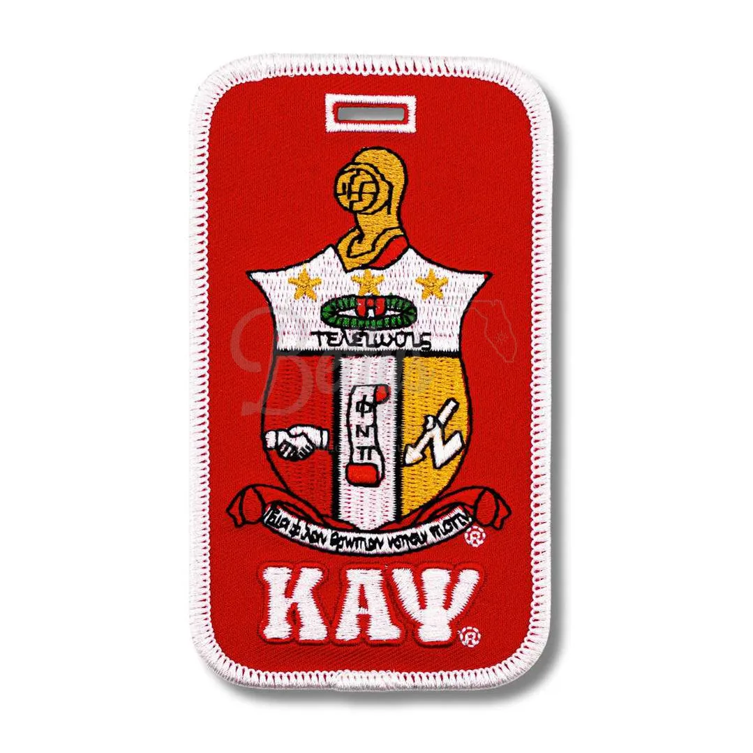 Kappa Alpha Psi ΚΑΨ Embroidered Luggage Tag