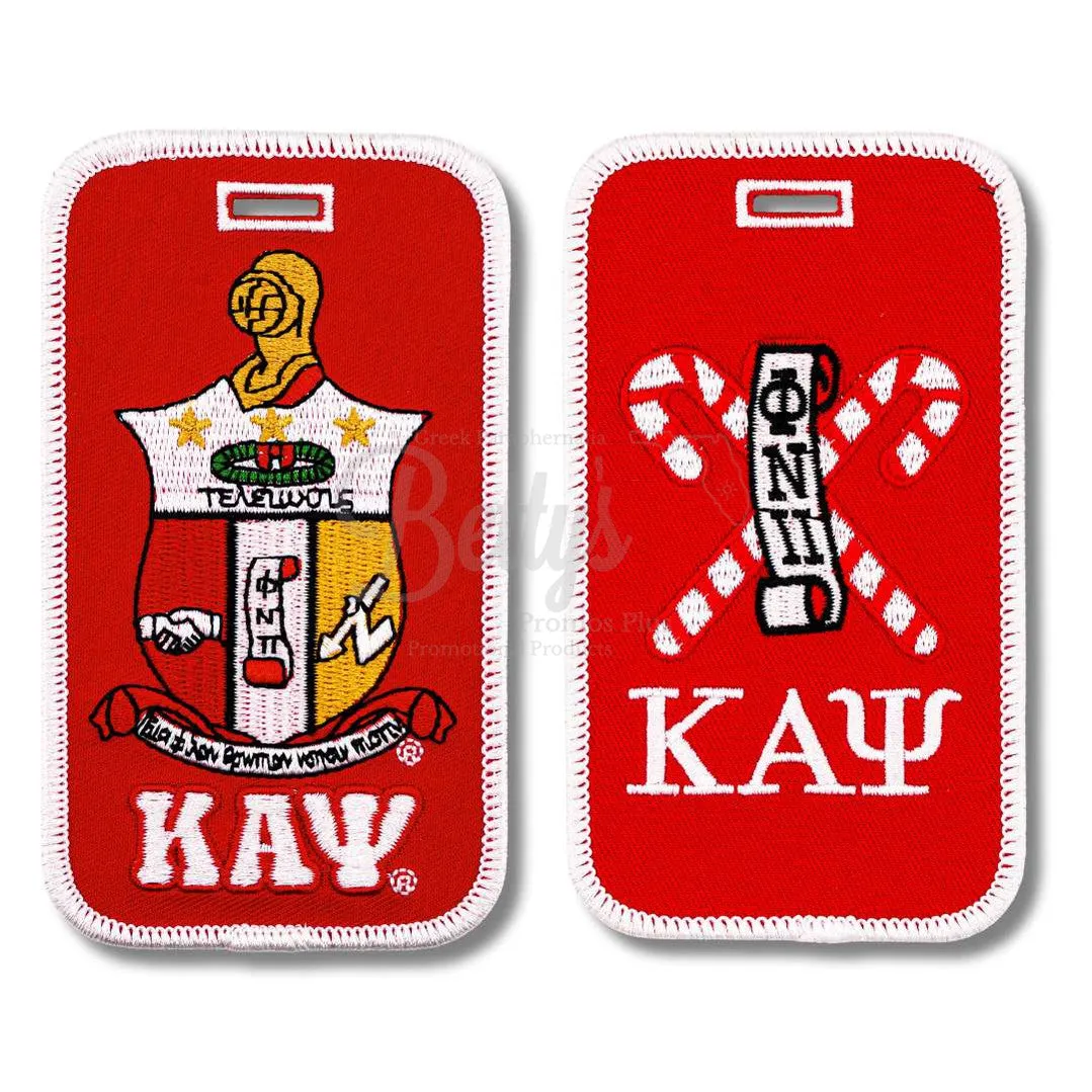 Kappa Alpha Psi ΚΑΨ Embroidered Luggage Tag