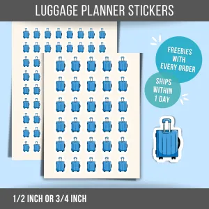 Luggage Planner Sticker Briefcase Mini Sticker Suitcase Travel Reminder Business Label Travel Calendar Sticker