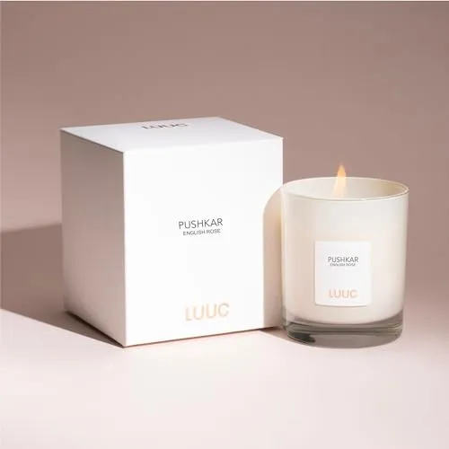 LUUC Pushkar (English Rose) Scented Candle