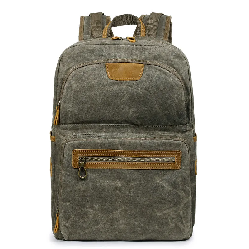 Men's Shoulder Retro Canvas Casual Travel Backpack