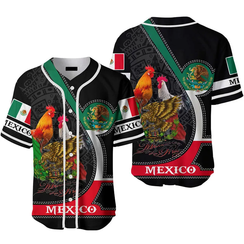 Mexico Flag Baseball Jersey, Idea Gift for Men & Women, Gift For Mexicans