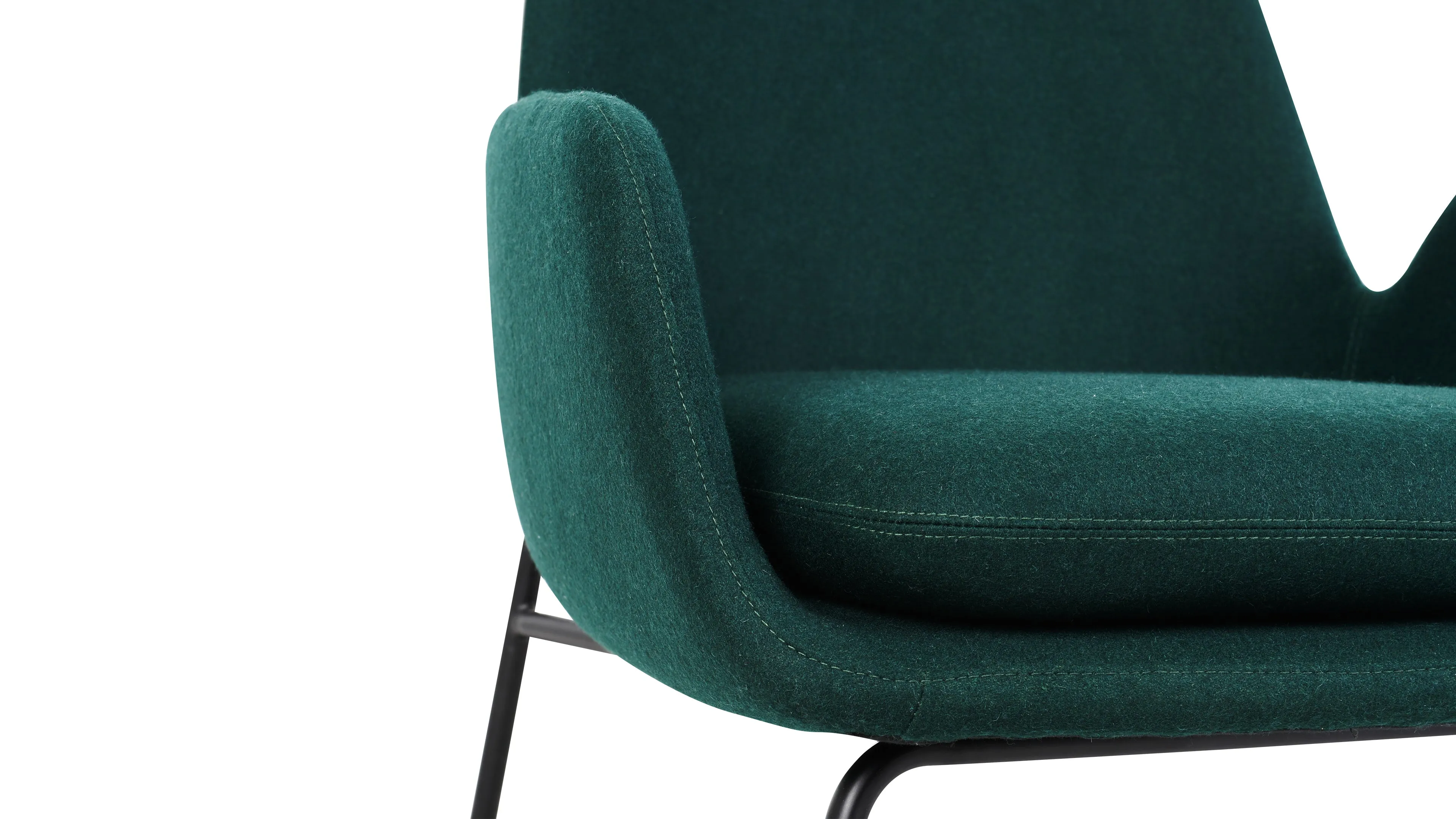 Miro - Miro Lounge Chair, Sacramento Green Wool