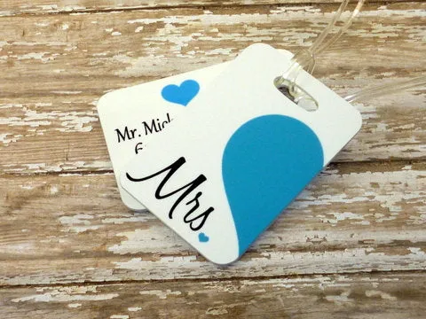 Mr. and Mrs. Luggage Tags