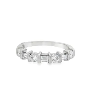 Platinum 1.05ct Diamond Women's Wedding Band