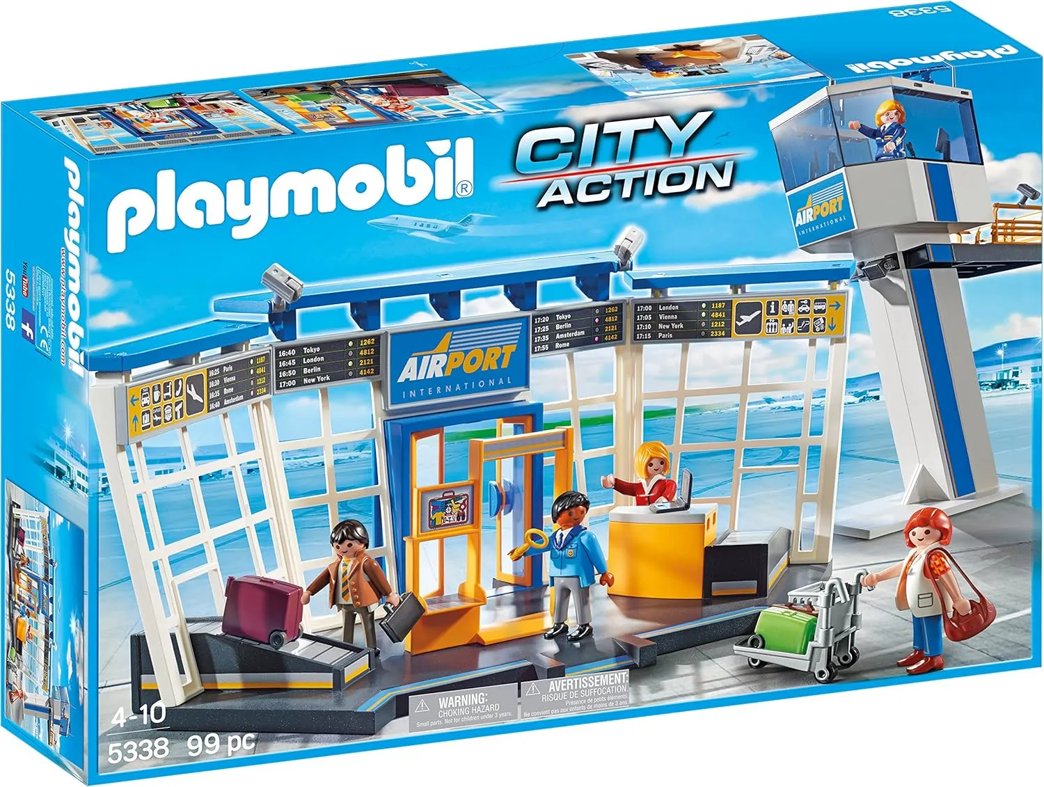 Playmobil City Action - Airport with Control Tower Building Set