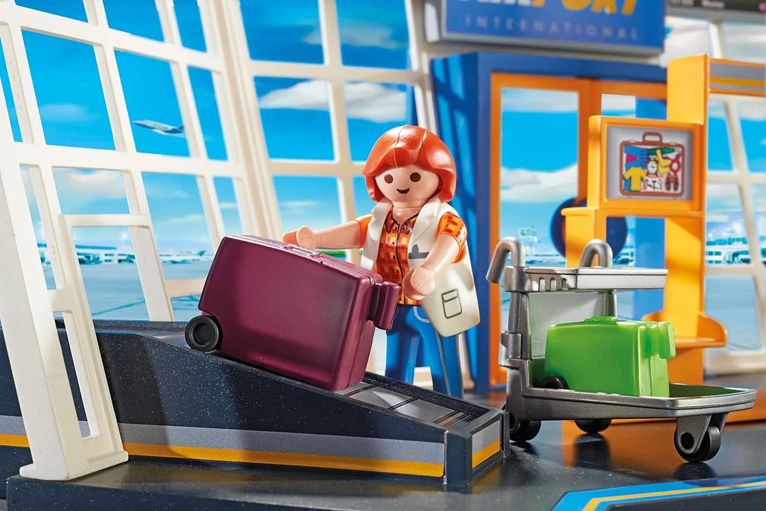 Playmobil City Action - Airport with Control Tower Building Set