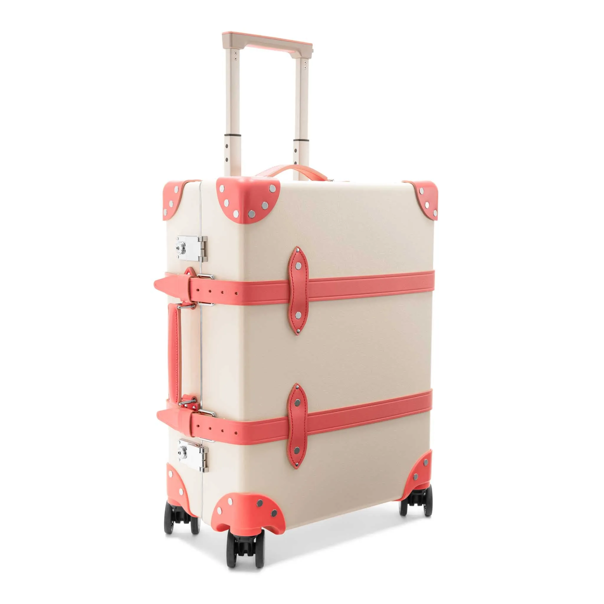 Pop Colour · Carry-On - 4 Wheels | Ivory/Flamingo/Chrome